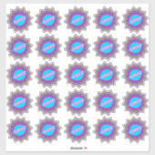 Leuke sticker met commentaar over leuke juf als be (Vel)