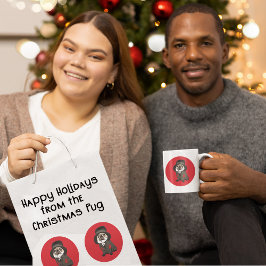 Leuke Sticker Pug Hondenliefhebber Hobo Elleboog P