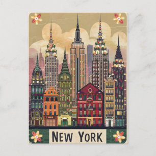Leuke stijl New York Briefkaart