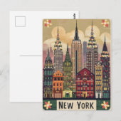 Leuke stijl New York Briefkaart (Voorkant / Achterkant)