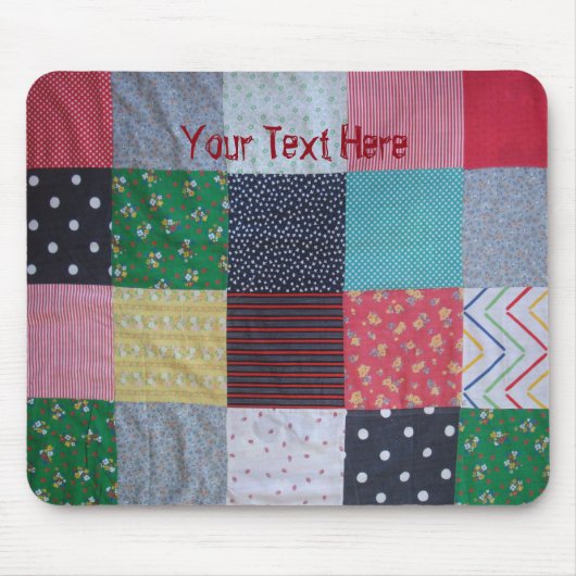 Leuke  stijl stof kleurrijke patchwork muismat (Voorkant)