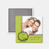 Leuke Stippen Tortelduifjes Foto Opslaan De Datumm Magneet (Voorkant / Achterkant)