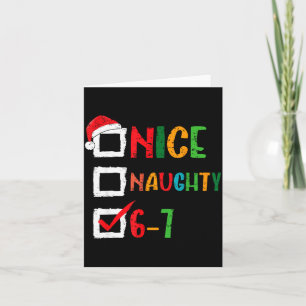 Leuke Stoute 6 7 Meme 67 Kerstmis Zes Zeven Jongen Kaart