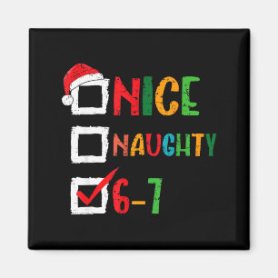 Leuke Stoute 6 7 Meme 67 Kerstmis Zes Zeven Jongen Magneet