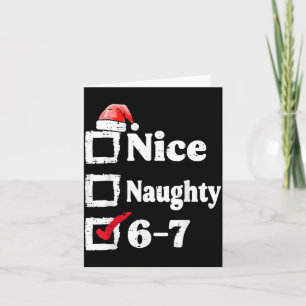 Leuke Stoute 6 7 Meme 67 Kerstmis Zes Zeven Xmas Kaart
