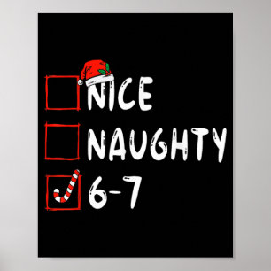 Leuke Stoute 6 7 Meme 6 7 Kerstmis Zes Zeven Kerst Poster