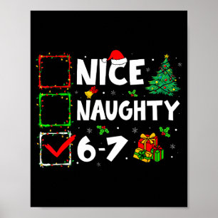Leuke Stoute 6 7 Meme 6 7 Kerstmis Zes Zeven Kerst Poster