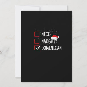 Leuke Stoute Dominicaanse Kerstlijst Feestdagenkaart