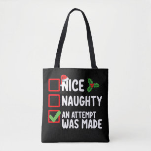 Leuke stoute een poging werd gedaan kerstlijst Ho Draagtas