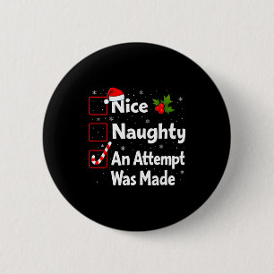 Leuke stoute een poging werd gedaan kerstlijst Sin Ronde Button 5,7 Cm