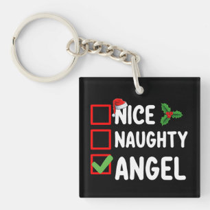Leuke Stoute Engel Kerst Lijst Vakantie Familie Sleutelhanger