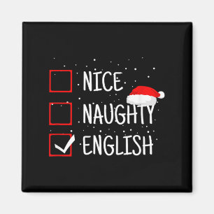 Leuke Stoute Engelse Kerst Checklijst Grappig Enge Magneet
