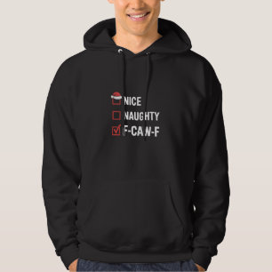 Leuke Stoute F-Caw-F Grappige Kerstman Stout Hoodie