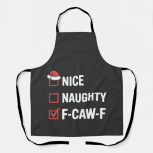 Leuke Stoute F-Caw-F Grappige Kerstman Stout Schort
