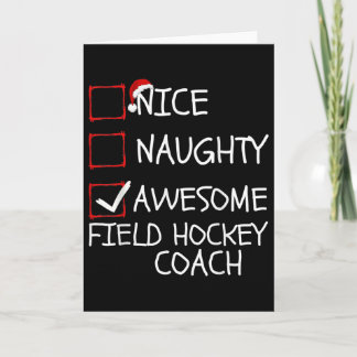 Leuke Stoute Fantastische Hockey Trainer Kerstmis Kaart