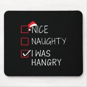 Leuke stoute hanger kerstlijst voor kerstman muismat