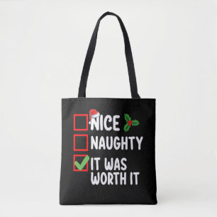 Leuke Stoute Het Was Het Waard Kerstlijst Draagtas