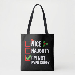 Leuke Stoute Ik Ben Niet Eens Sorry Kerstlijst Draagtas