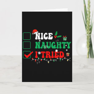 Leuke Stoute Ik Heb Geprobeerd Kerst Grappig Gezin Kaart