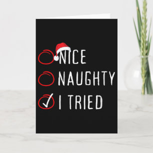 Leuke Stoute Ik Heb Geprobeerd Kerstlijst Grappige Kaart