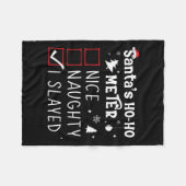 Leuke stoute ik heb kerstlijst afgespeeld met dood fleece deken (Voorkant (Horizontaal))