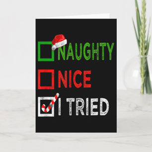 Leuke Stoute Ik Heb Santa's Stoute Lijst Geprobeer Kaart