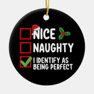 Leuke Stoute Ik Identificeer Me Als Zijnde Perfect Keramisch Ornament