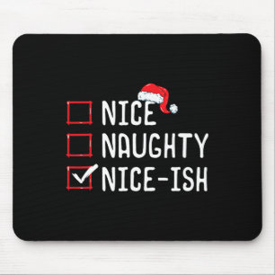 Leuke stoute leuke kerstlijst muismat
