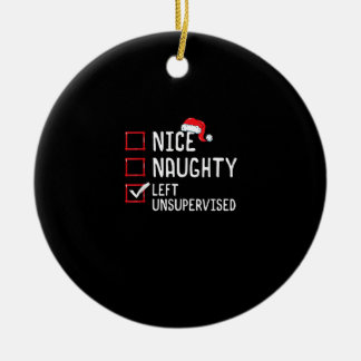 Leuke Stoute Links Ongesuperviseerde Kerstlijst Keramisch Ornament