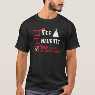 Leuke Stoute Literatuur s Vrijheidsstrijder Kerstm T-shirt