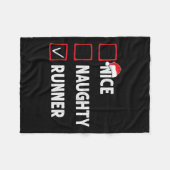 Leuke stoute loper hardloopvrouwen Mannen grappige Fleece Deken (Voorkant (Horizontaal))