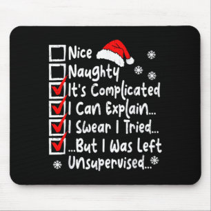Leuke Stoute Multi Checklist Grappige Kerstlijst Muismat