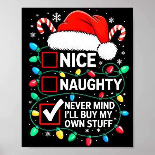 Leuke Stoute Nooit Gedacht Zal Mijn Eigen Spullen Poster (Voorkant)