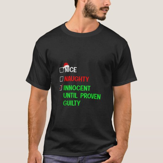 Leuke Stoute Onschuldig Totdat Het Anders Bewezen T-shirt (Voorkant)