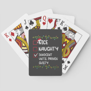 Leuke Stoute Onschuldig Totdat Het Tegendeel Bewez Pokerkaarten