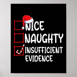 Leuke Stoute Onvoldoende Bewijs Kerstlijst Poster