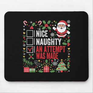 Leuke stoute poging werd gemaakt grappige kerst muismat