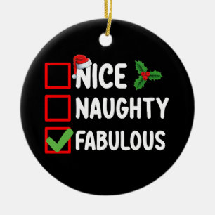 Leuke Stoute Prachtige Grappige Kerstman Kerst Lij Keramisch Ornament