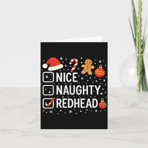 Leuke Stoute Roodharige Grappige Kerst Citaten Kaart