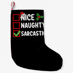 Leuke Stoute Sarcastische Kerstlijst Sarcastisch Kleine Kerstsok