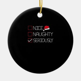 Leuke Stoute Serieus Kerst Moderne Stijl Keramisch Ornament
