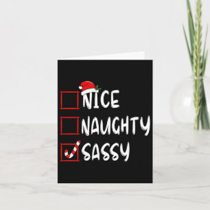 Leuke Stoute Sy Kerstlijst Familie Xmas Santa C Kaart