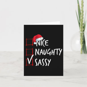 Leuke stoute sy kerstlijst kerstkostuum kerstmis kaart