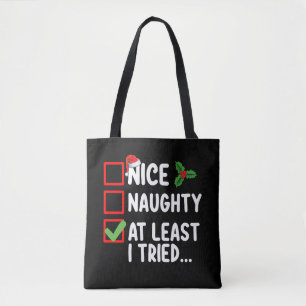 Leuke Stoute Tenminste Ik Heb Het Geprobeerd Kerst Draagtas