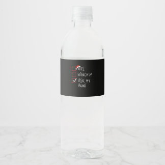 Leuke Stoute Vraag Aan Mijn Tante Kerst Wensenlijs Waterfles Etiket