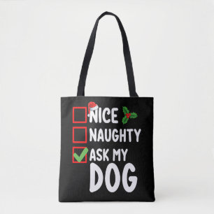 Leuke Stoute Vraag Mijn Hond Kerst Wensen Vakantie Draagtas