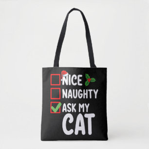 Leuke Stoute Vraag Mijn Kerstlijst Aan Mijn Kat Va Draagtas