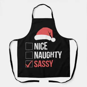 Leuke Stoute Vrolijke Kerst Wenslijst Schort