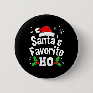 Leuke stoute vuile volwassene pyjama kerst T-shirt Ronde Button 5,7 Cm