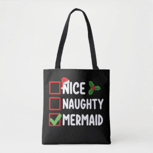 Leuke Stoute Zeemeermin Kerstlijst Familie Vakanti Draagtas